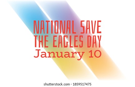 Vector illustration on the theme of National Save The Eagles Day
