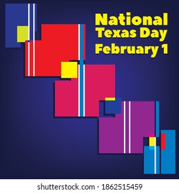 Vector illustration on the theme of National Texas Day