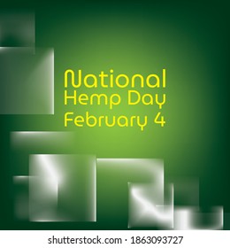 Vector illustration on the theme of National Hemp Day