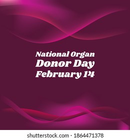 Vector illustration on the theme of National Organ Donor Day