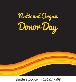 Vector illustration on the theme of National Organ Donor Day