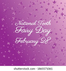 Vector Illustration On The Theme Of National Tooth Fairy Day