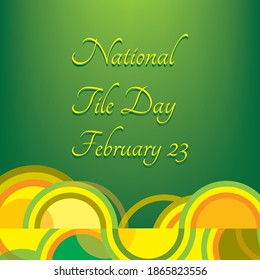 Vector illustration on the theme of National Tile Day