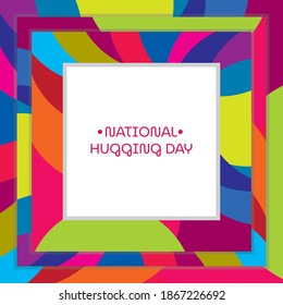 Vector illustration on the theme of National Hugging day observed each year on January 21st.