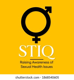 Vector illustration on the theme of National sexually transmitted infection day (STIQ) observed each year on January 14.
