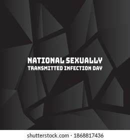 Ilustración vectorial sobre el tema del Día Nacional de la Infección Sexual (STIQ) que se observa cada año el 14 de enero.