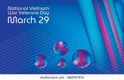 Vector illustration on the theme of National Vietnam War Veterans Day
