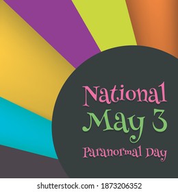 Vektorgrafik zum Thema Paranormaler Nationalfeiertag
