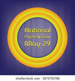 Vector illustration on the theme of National Paperclip Day svg