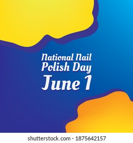 Vector illustration on the theme of National Nail Polish Day