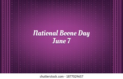 Vector illustration on the theme of 

National Boone Day