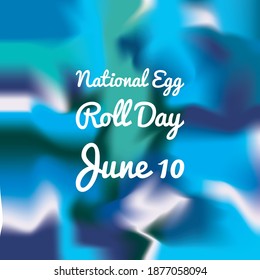 Ilustración de vectores sobre el tema del Día Nacional del Rollo de Huevo