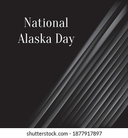 Ilustración de vectores sobre el tema del Día Nacional de Alaska