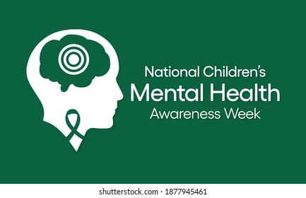 Vector Illustration on the theme of National Children's Mental Health awareness week observed each year during First week of February.