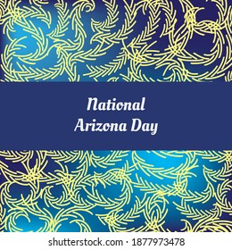 Ilustración de vectores sobre el tema del Día Nacional de Arizona