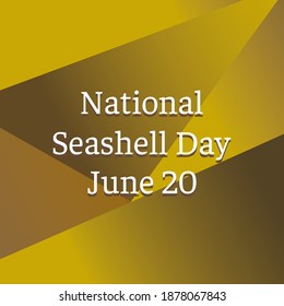 Vector illustration on the theme of National Seashell Day