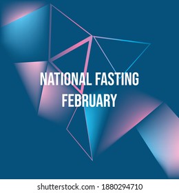 Vector illustration on the theme of National Fasting February 