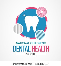 Vector illustration on the theme of National Children's Dental Health month observed each year during February.