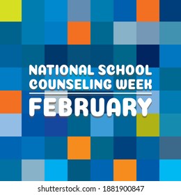 Vector illustration on the theme of National School Counseling Week