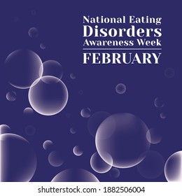 Vector illustration on the theme of National Eating Disorders Awareness Week