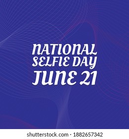 Vector illustration on the theme of National Selfie Day