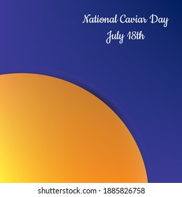 Vector illustration on the theme of National Caviar Day