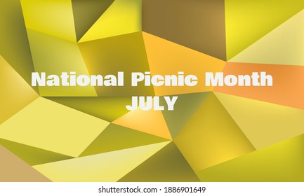 Vector illustration on the theme of National Picnic Month