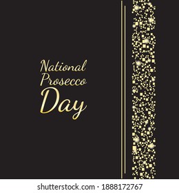 Ilustración de vectores sobre el tema del Día Nacional del Prosecco