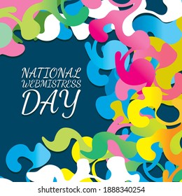 Ilustración vectorial sobre el tema del Día Nacional del WebMistress