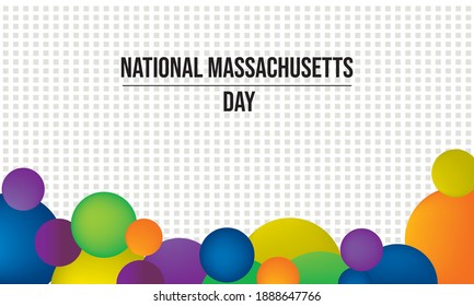 Vektorgrafik zum Thema National Massachusetts Day