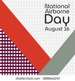 Vector illustration on the theme of National Airborne Day