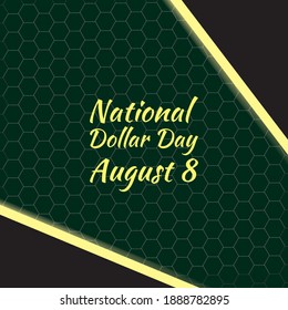 Ilustración de vectores sobre el tema del Día Nacional del Dólar