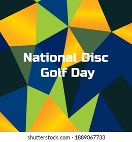 Vector illustration on the theme of National Disc Golf Day 