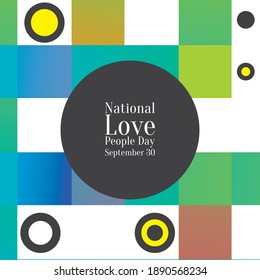 Vector illustration on the theme of National Love People Day