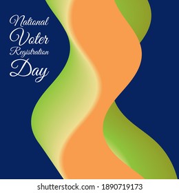 Vector Illustration On The Theme Of National Voter Registration Day
