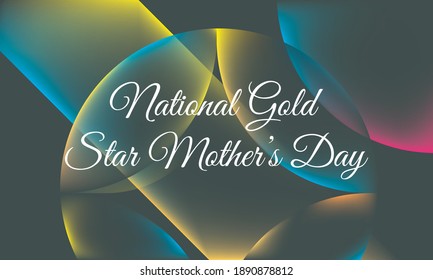 Vector Illustration On The Theme Of National Gold Star Mother’s Day