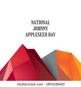 Ilustración vectorial sobre el tema del Día Nacional de Johnny Appleseed