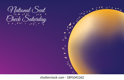 Vector illustration on the theme of National Seat Check Saturday