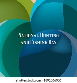 Vector illustration on the theme of National Hunting and Fishing Day