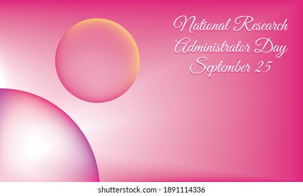 Vector illustration on the theme of National Research Administrator Day