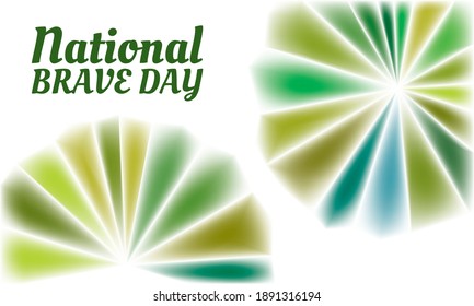Vector illustration on the theme of National BRAVE DAY