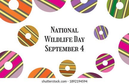 Vector illustration on the theme of National Wildlife Day
