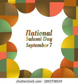 Ilustración de vectores sobre el tema del Día Nacional del Salami