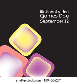 Vector illustration on the theme of National Video Games Day