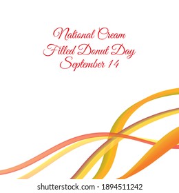 Vector illustration on the theme of National Cream Filled Donut Day