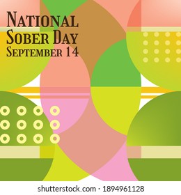 Vector Illustration On The Theme Of National Sober Day 