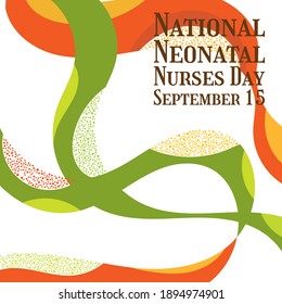 Vector illustration on the theme of National Neonatal Nurses Day