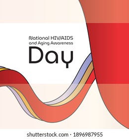 Vector illustration on the theme of National HIV AIDS and Aging Awareness Day