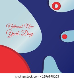 Vector illustration on the theme of National New York Day