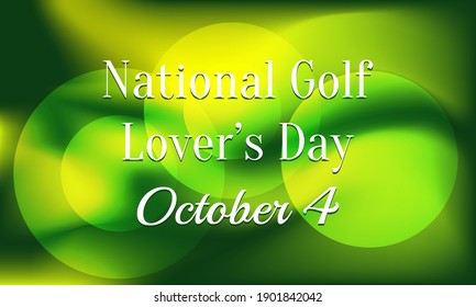 Ilustración de vectores sobre el tema del Día Nacional del Amante del Golf